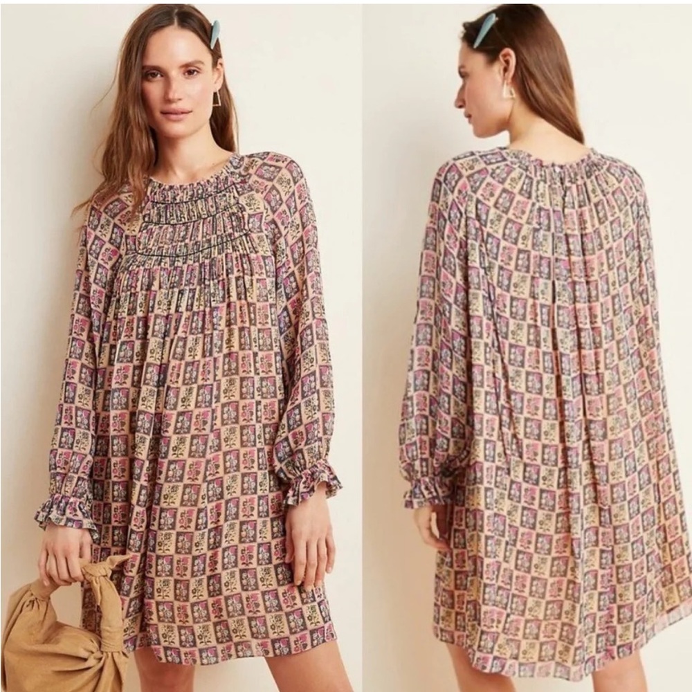 Anthropologie Tanvi Kedia | Taliyah Abstract Tunic Dress S